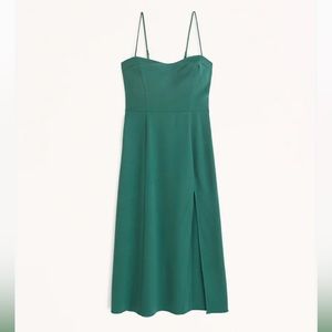 High-Slit Midi Dress